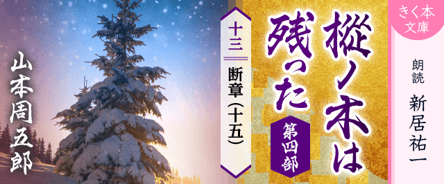 樅ノ木は残った 第四部 <十三>断章(十五)