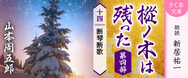 樅ノ木は残った 第四部 <十四>断琴断歌